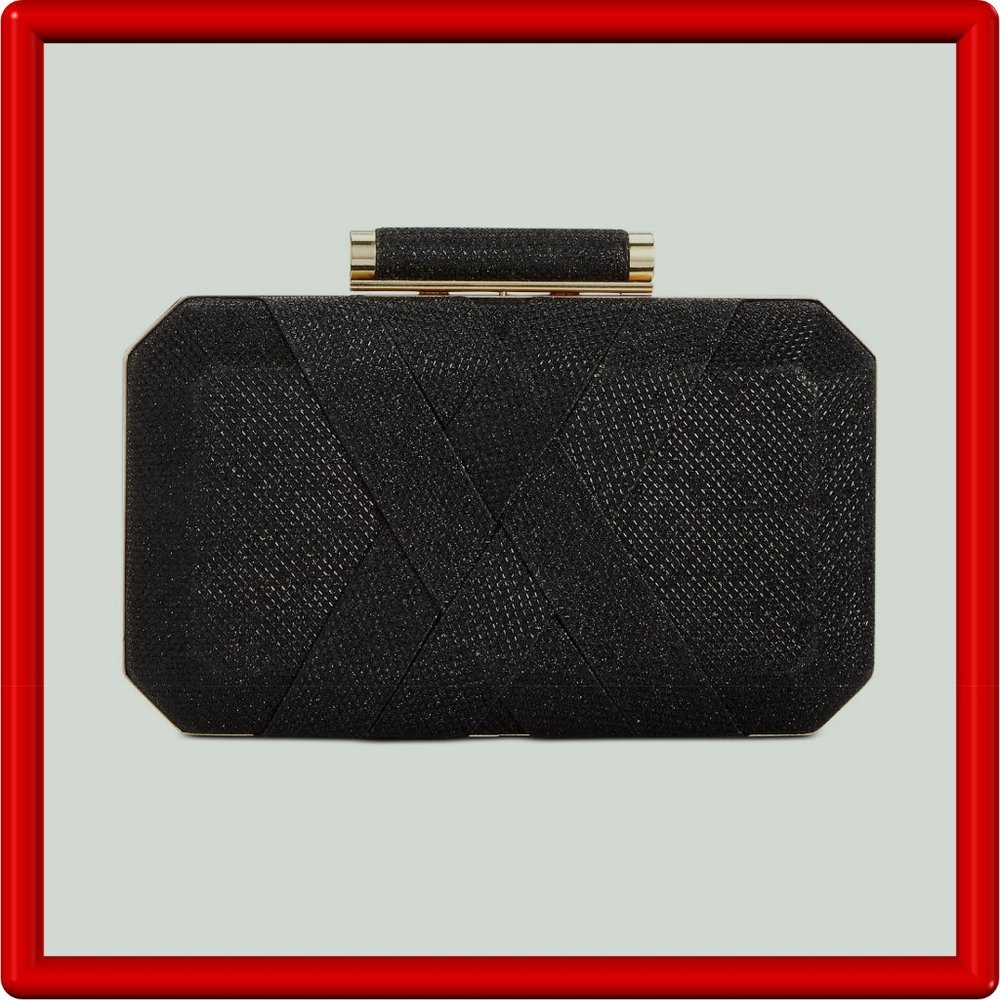 INC International Concepts Black Clutch - NWOT